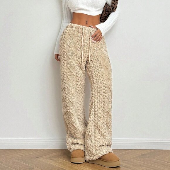 Pants - Apricot Casual Women's Front Tie Pants